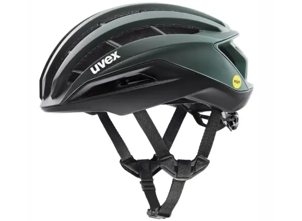 Uvex Surge Aero MIPS szosowy kask Black/Sage Green Matt