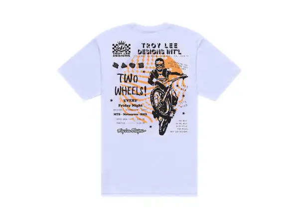 Troy Lee Designs Friday Night Line męska koszulka krótki rękaw White