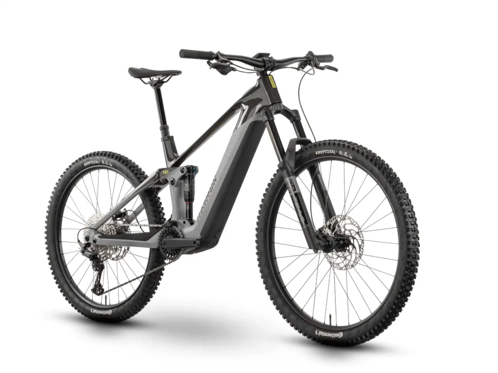 Raymon Tarok pełne zawieszenie rower elektryczny Grey sparkle/Carbon/Citron