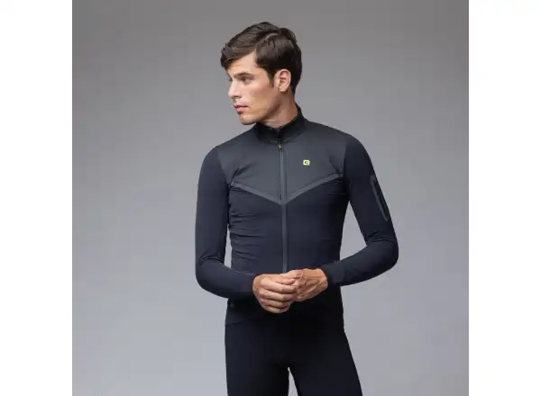 Alé R-EV1 Wool Speed męska zimowa kurtka rowerowa Black