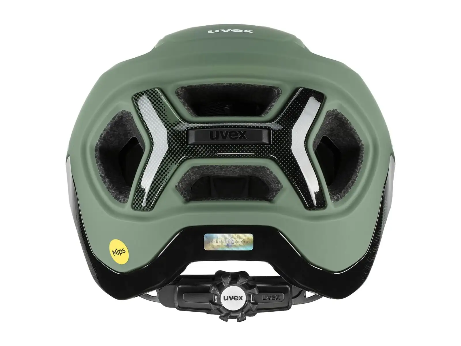Uvex React Mips kask Moss Green/Black Matt
