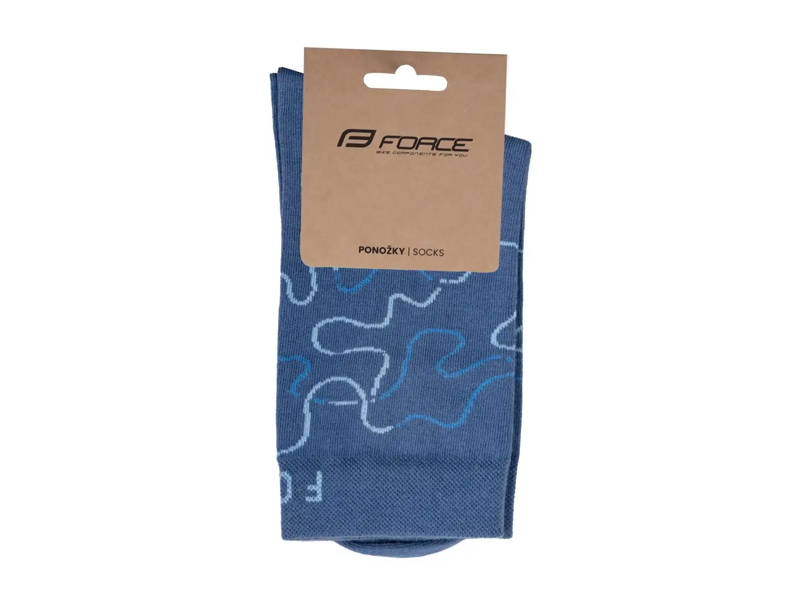 Force Livery skarpetki rowerowe niebieskie