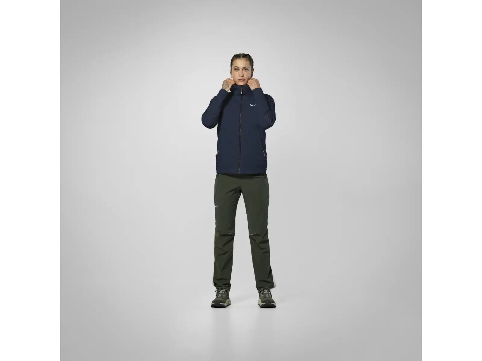 Salewa Pedroc Tirolwool® Air Hybrid damska kurtka Navy Blazer