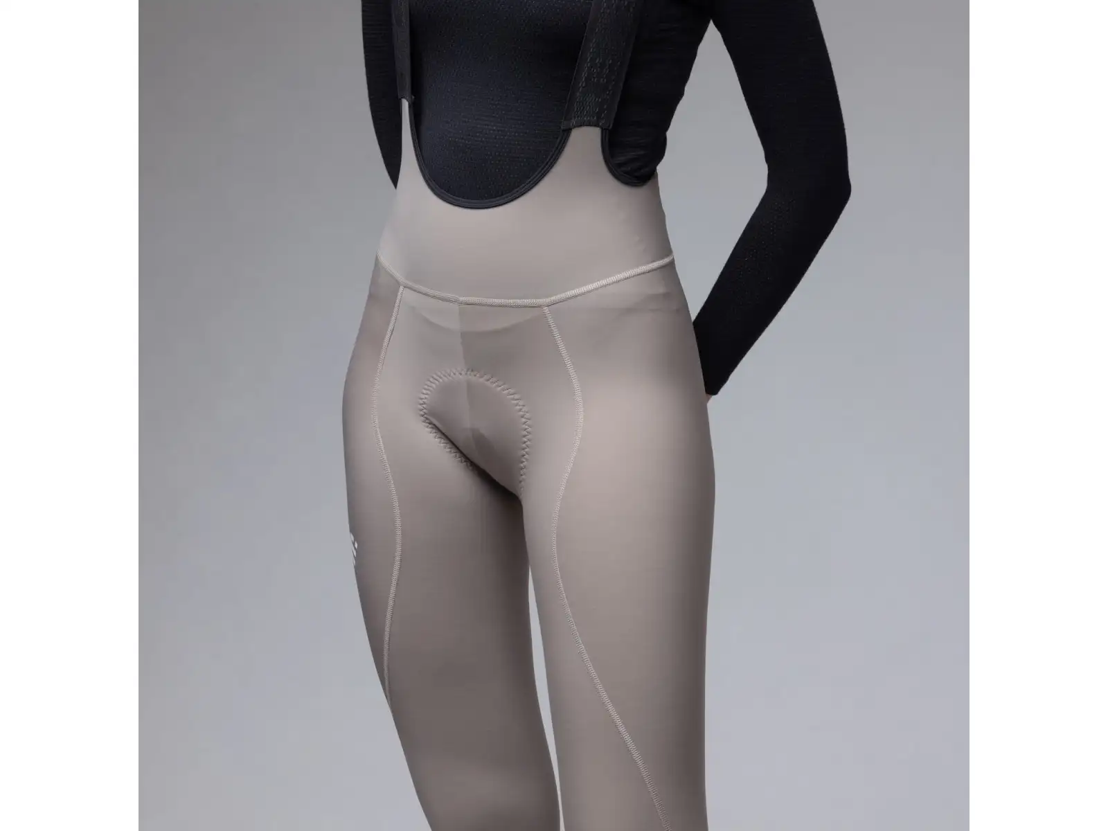Alé Pragma Winter damskie zimowe spodnie rowerowe 3/4 Rope Grey