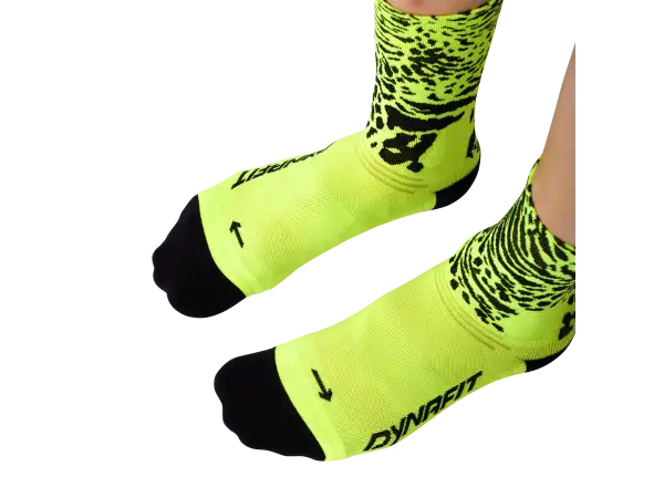 Dynafit Run Wild Crew skarpety do biegania Black Out/Ultra Yellow