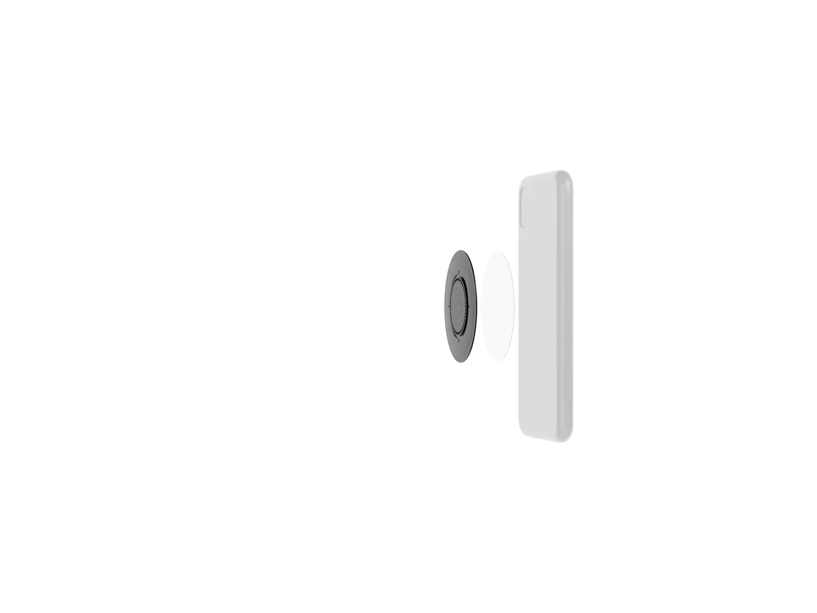 Fidlock Vacuum uniwersalny magnetyczny uchwyt na telefon - naklejka czarna