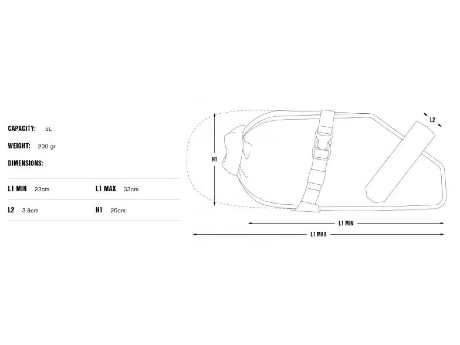 Apidura Racing saddle pack 5 L torba podsiodłowa