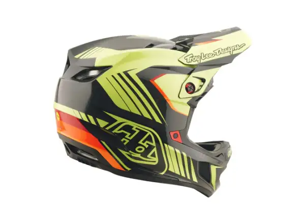 Troy Lee Designs D4 Polyacrylite Qualifier kask Black/Yellow