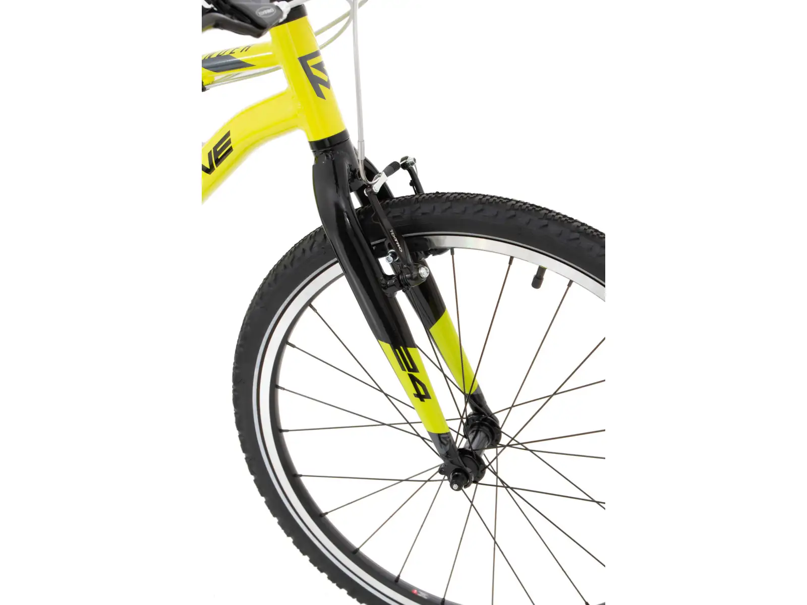 Rock Machine Thunder 24 Gloss Radioactive Yellow/Black/Dark Grey rower dziecięcy