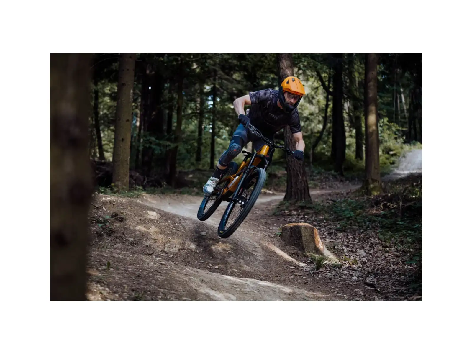 Force MTB Rules męska koszulka krótki rękaw czarny/szary