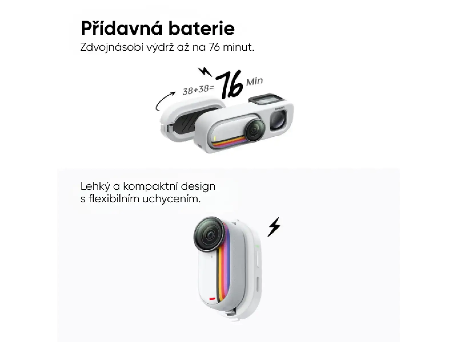Insta360 GO 3S kamera zestaw Retro 64 GB edycja specjalna biała
