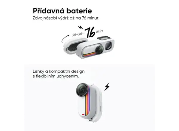 Insta360 GO 3S kamera zestaw Retro 64 GB edycja specjalna biała
