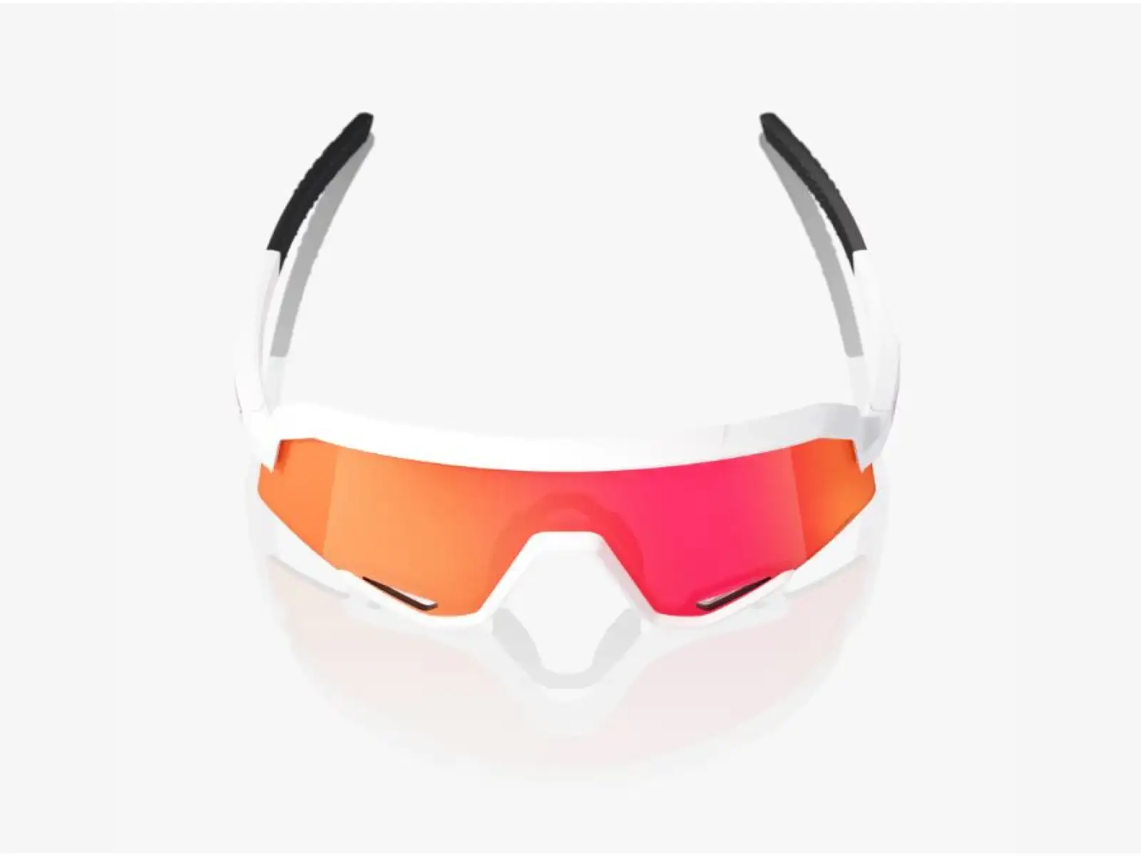 100% Slendale okulary Matt White/HiPER Red Multilayer Mirror