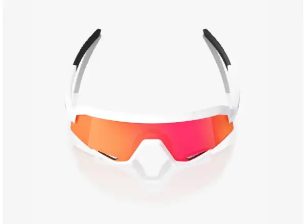 100% Slendale okulary Matt White/HiPER Red Multilayer Mirror