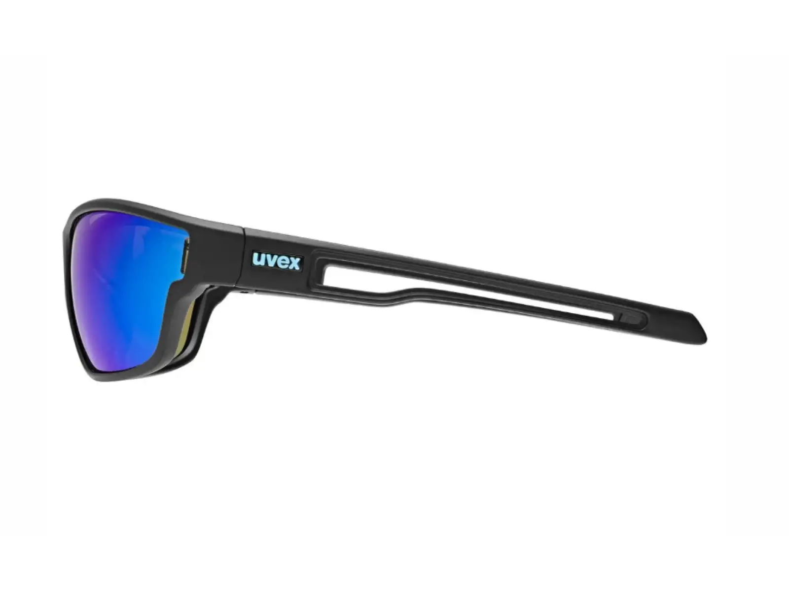 Uvex Sportstyle 806 okulary Black Matt/Mirror Blue