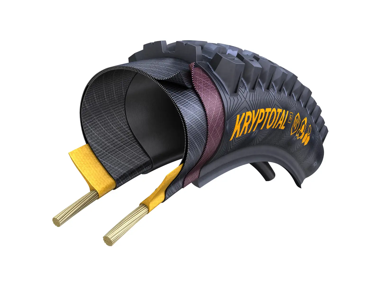 Continental Kryptotal-F Enduro Supersoft TLR 29" MTB opona kevlar przedni Black