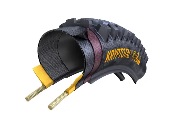 Continental Kryptotal-F Enduro Supersoft TLR 29" MTB opona kevlar przedni Black