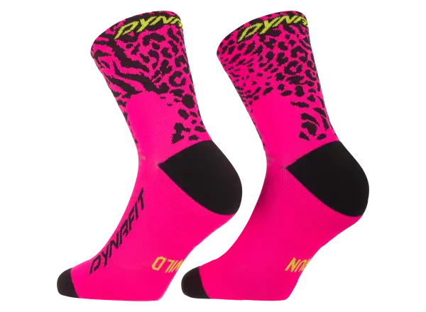 Dynafit Run Wild Mid skarpety do biegania Pink Glo/0910