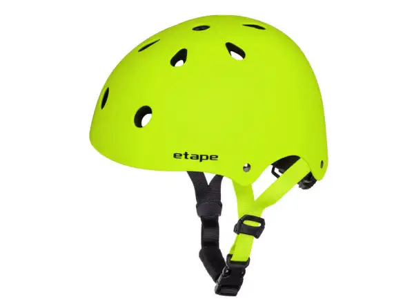 Etape Caddy kask dziecięcy żółty fluo matowy