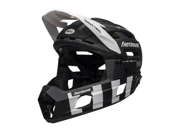 Bell Super Air R Mips kask mat black/white fasthouse
