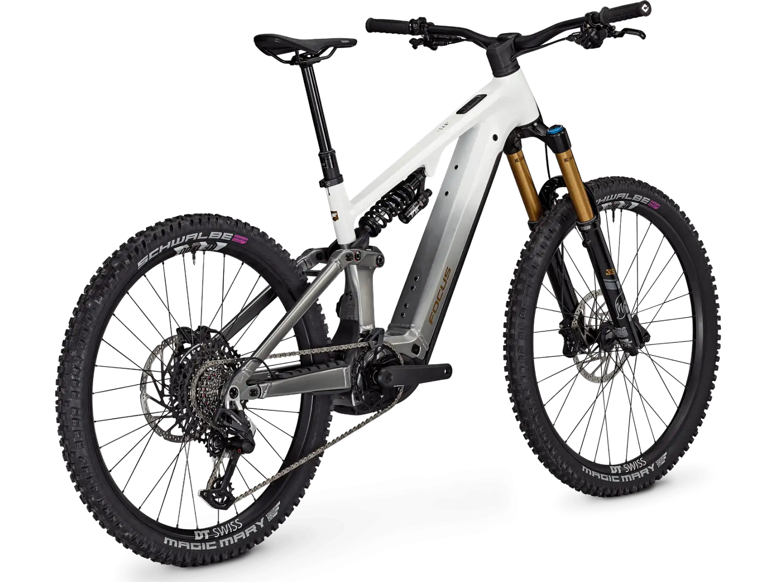 Focus SAM2 6.9 800 Wh pełne zawieszenie rower elektryczny White/Steelgrey