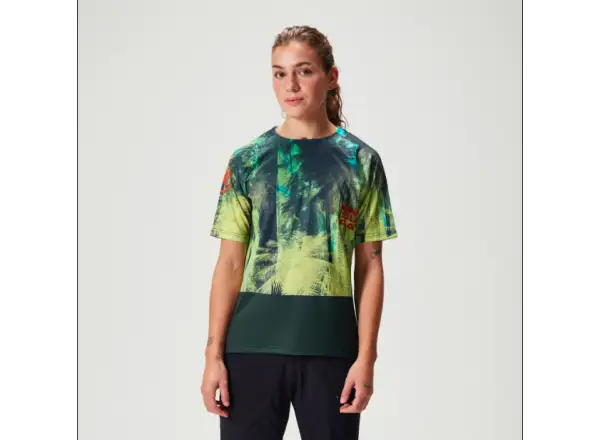 Endura Tropical Tee Print LTD damska koszulka krótki rękaw Ghillie Green