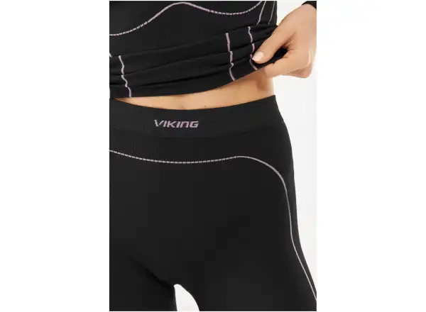Viking Etna 2.0 damskie spodnie bielizna zestaw Black/Purple
