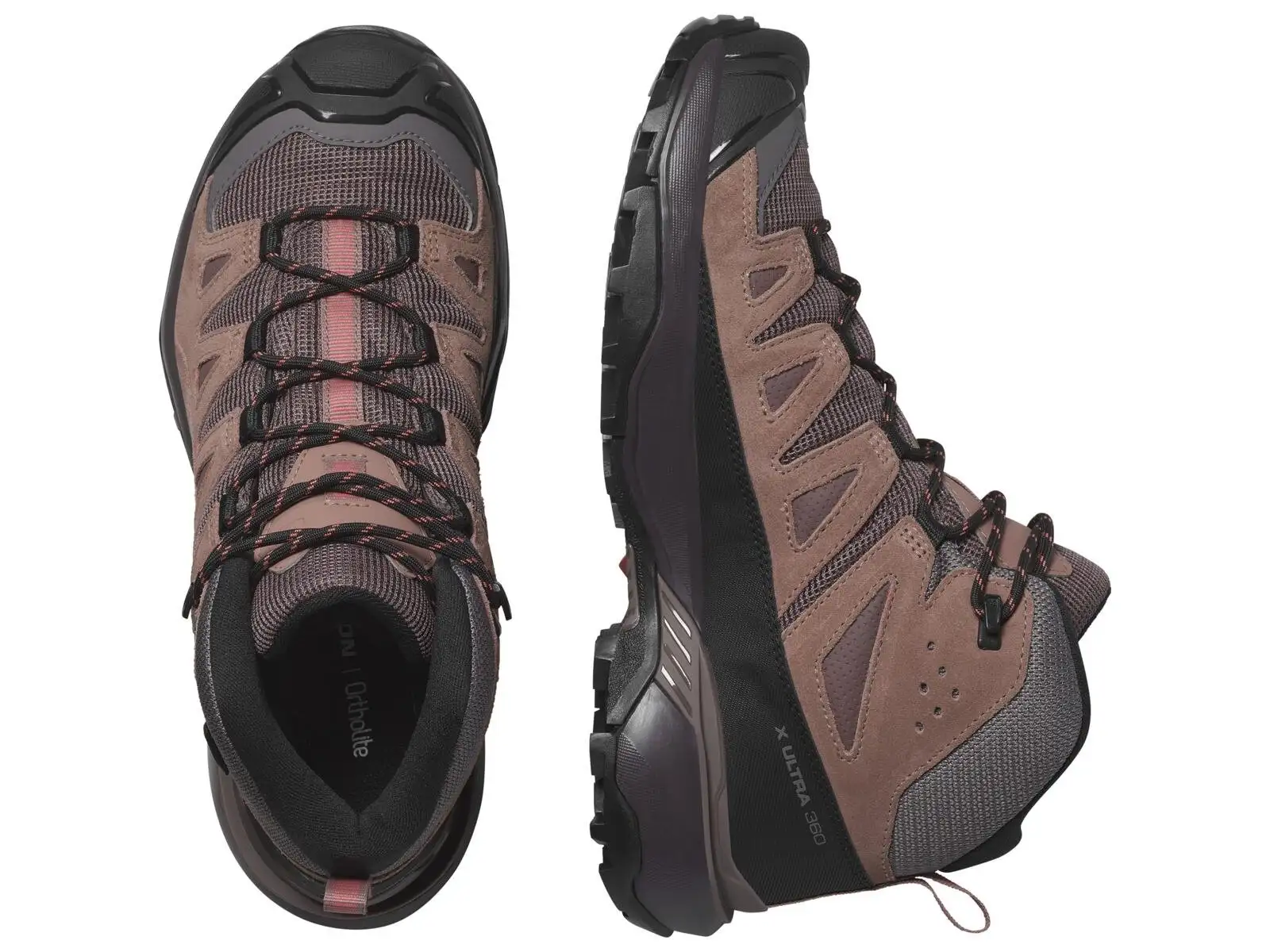 Salomon X Ultra 360 LTR MID GTX damskie buty turystyczne Peppercorn/Cognac/Hot Coral
