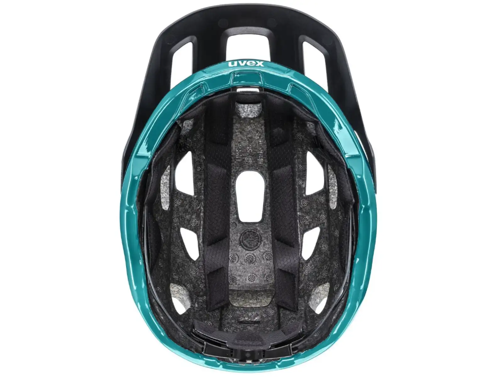 Uvex React MTB kask Black/Teal Matt
