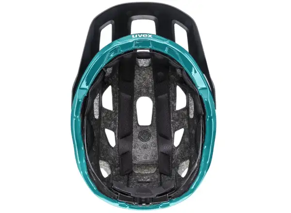 Uvex React MTB kask Black/Teal Matt