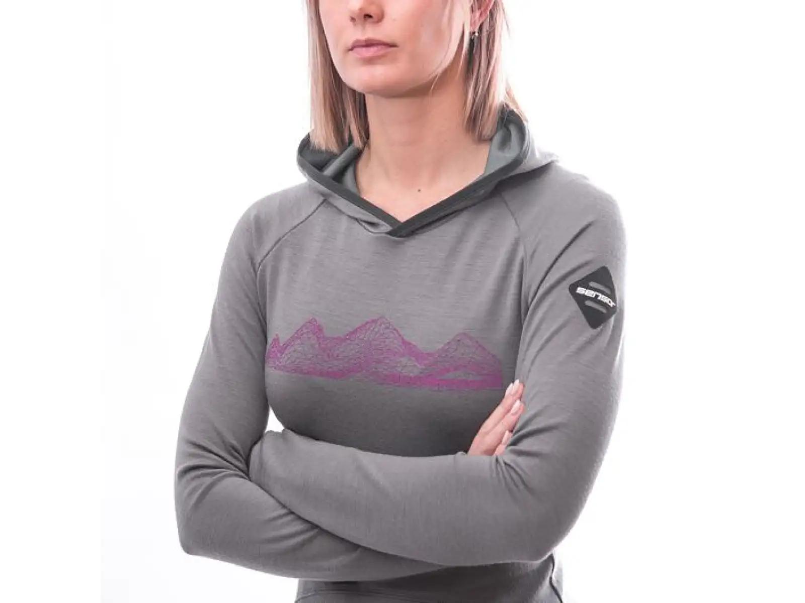Sensor Merino Upper Mountains damska bluza szara