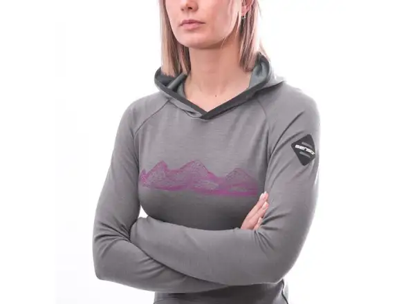 Sensor Merino Upper Mountains damska bluza szara