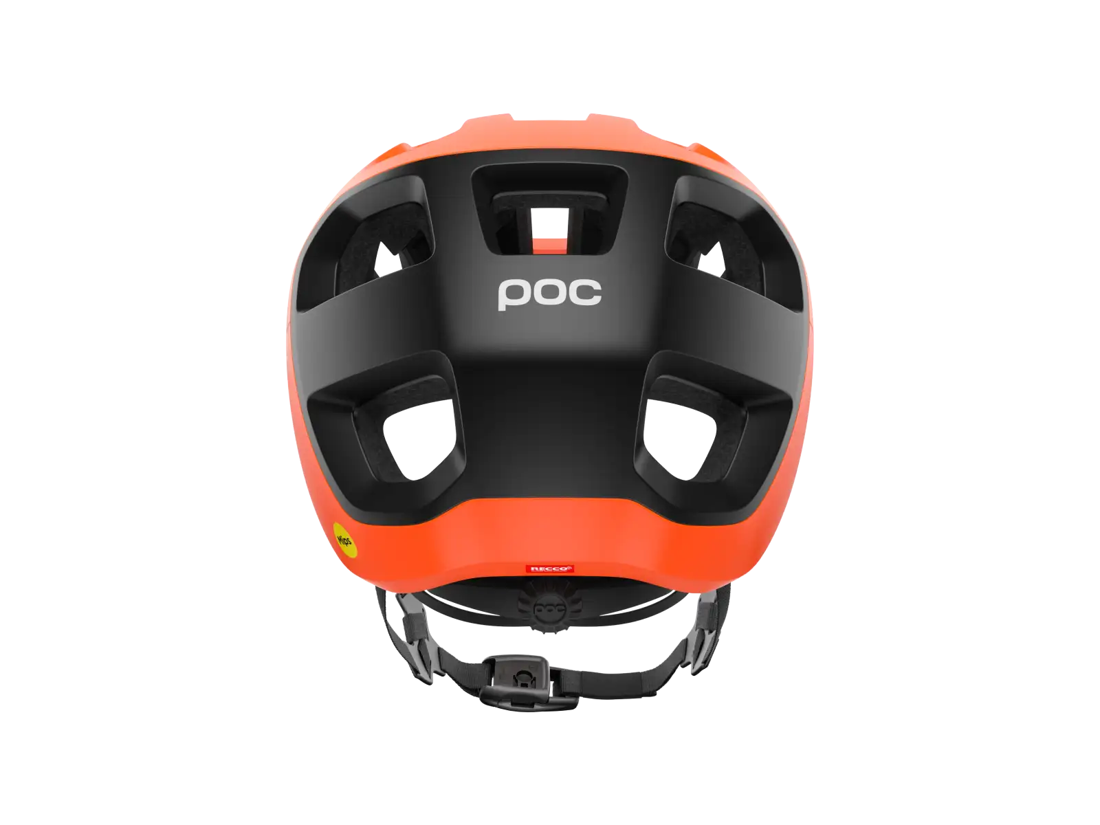 POC Cularis kask Fluorescent Orange Matt/Uranium Black Matt