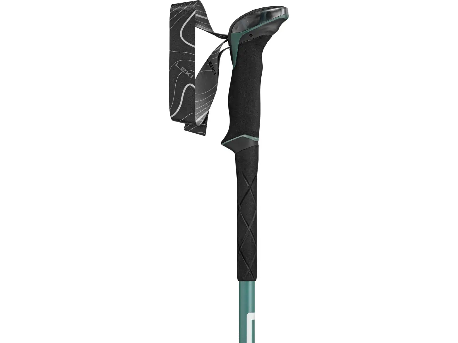 Leki Makalu Lite kije trekkingowe malachite Green/Dark malachite Green/White