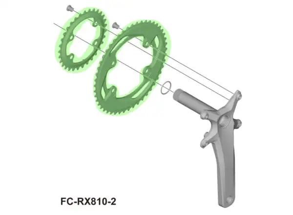 Shimano GRX FC-RX810-2 tarcza 48 zębów