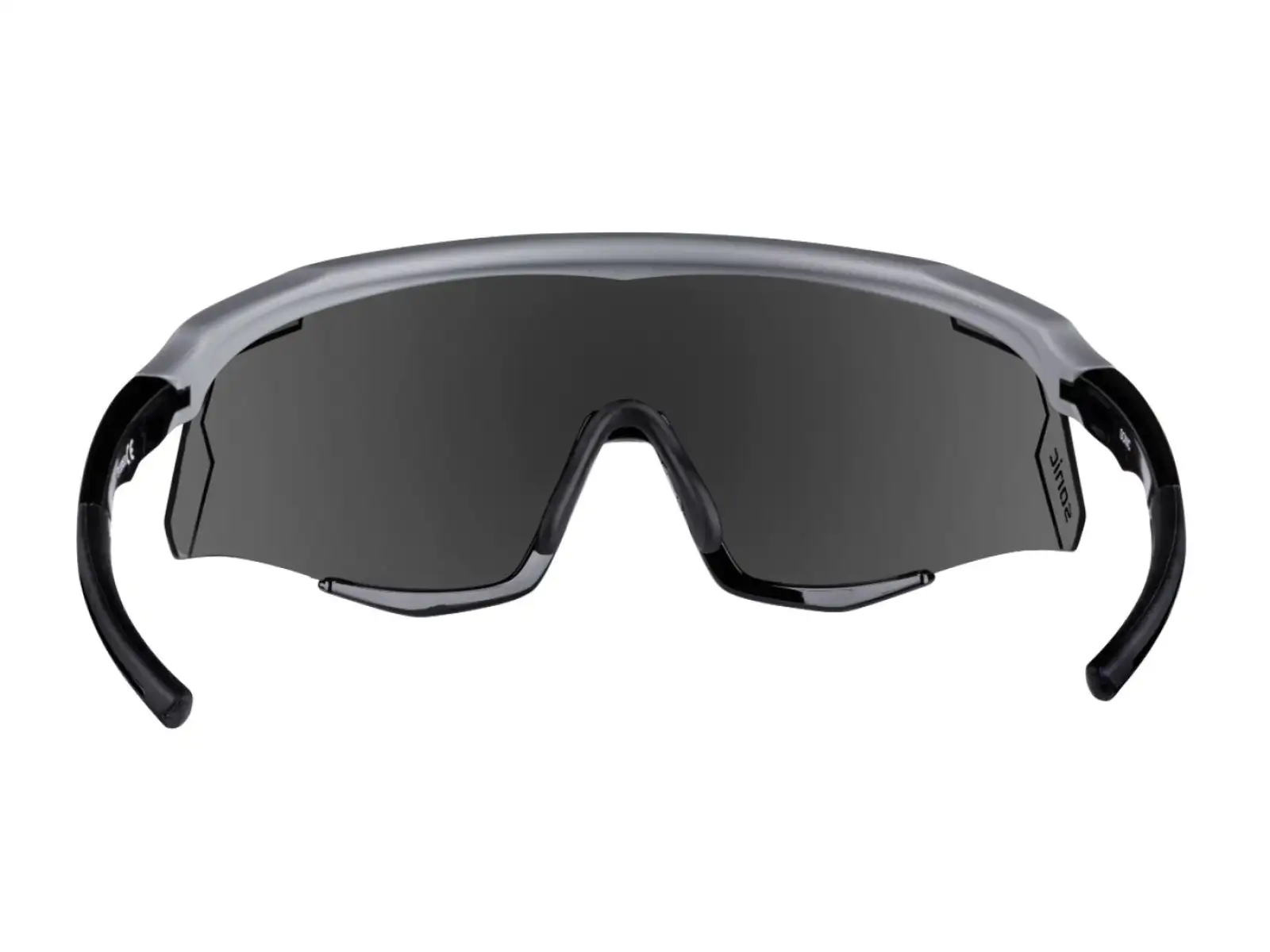 Force Sonic okulary rowerowe szary/czarny, czarne lustrzane szkła