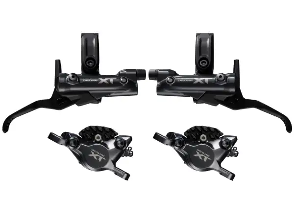 Shimano XT BR-M8200/BL-M8200 hamulec tarczowy przód + tył zestaw ulepszeń