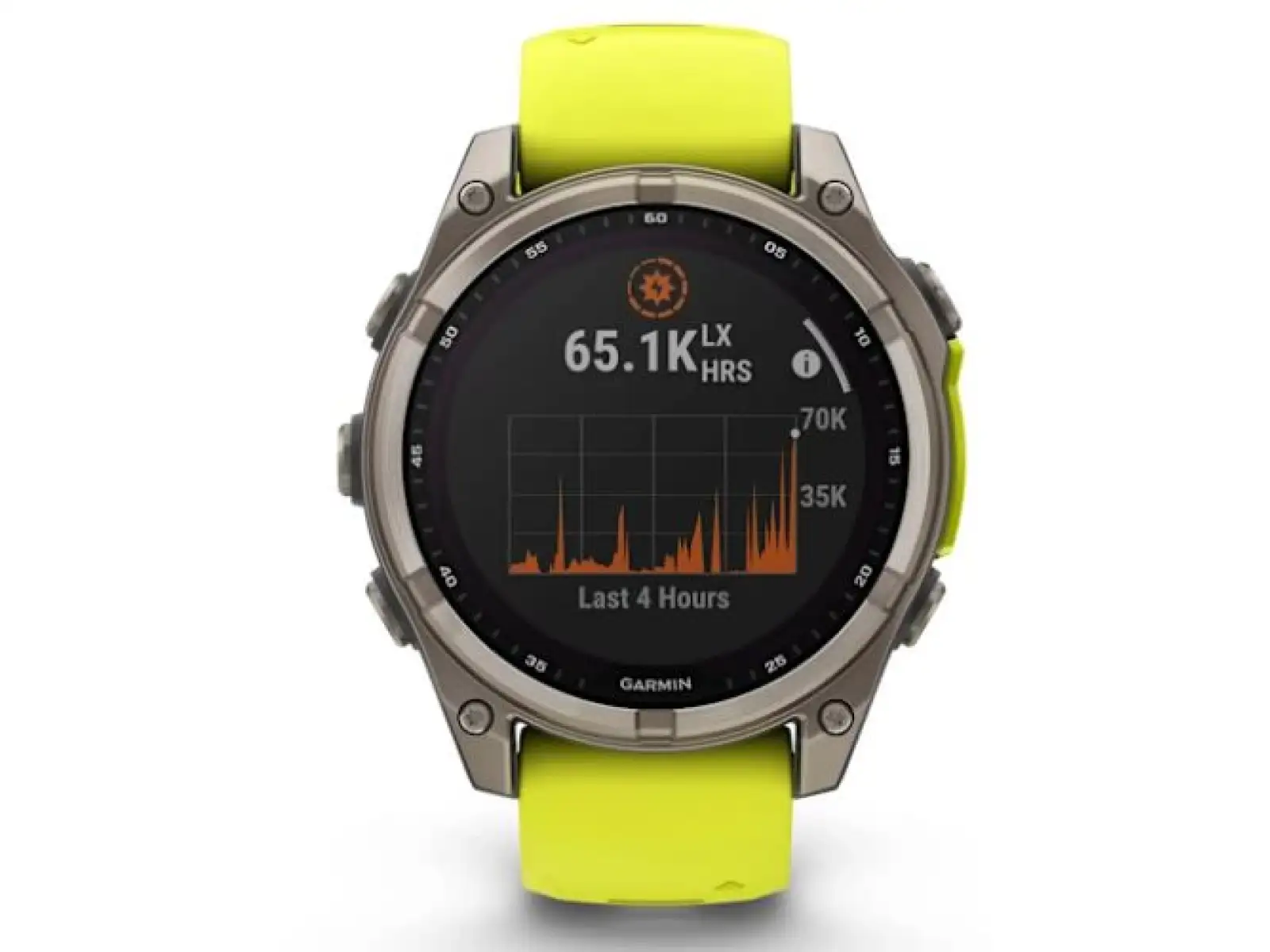 Garmin fenix 8 - 47 mm Solar Sapphire inteligentny zegarek Titanium Yellow/Graphite