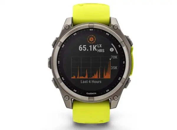 Garmin fenix 8 - 47 mm Solar Sapphire inteligentny zegarek Titanium Yellow/Graphite