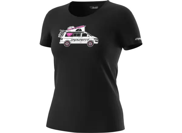 Dynafit Graphic Cotton damska koszulka z krotkim rekawem Black Out/Dynavan