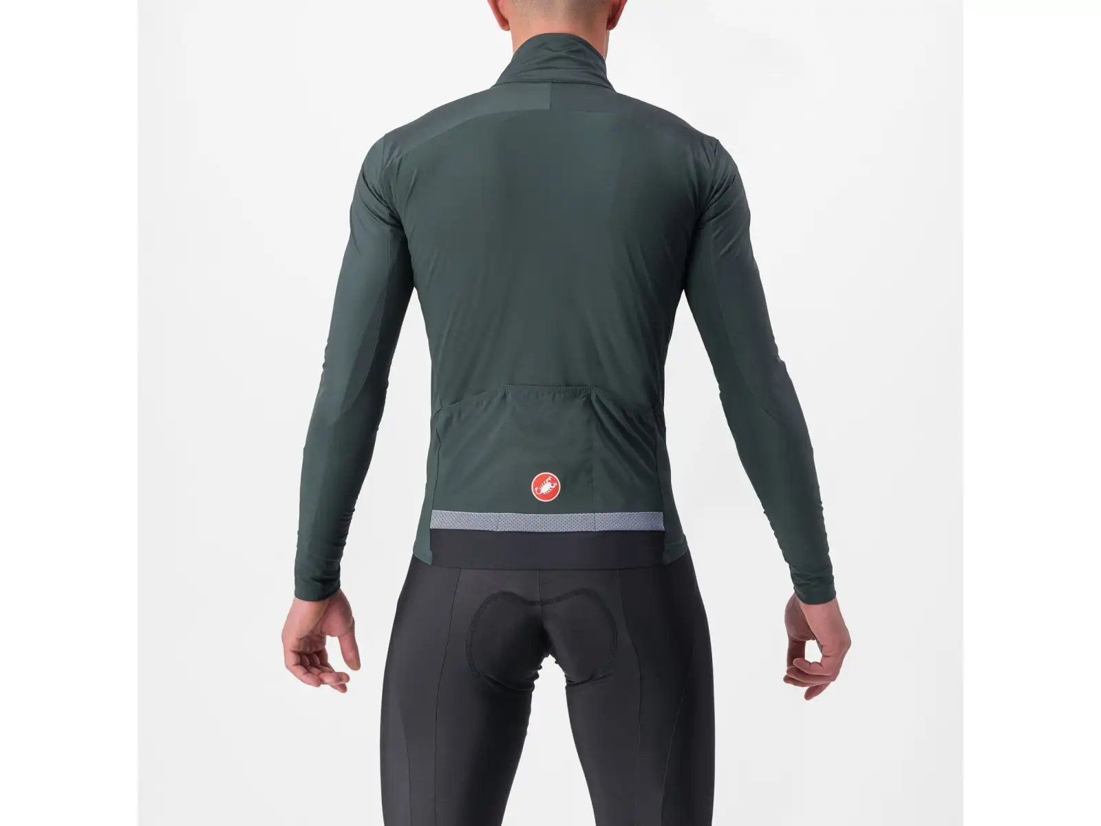 Castelli Beta RoS męska kurtka Rover Green/Red Orange