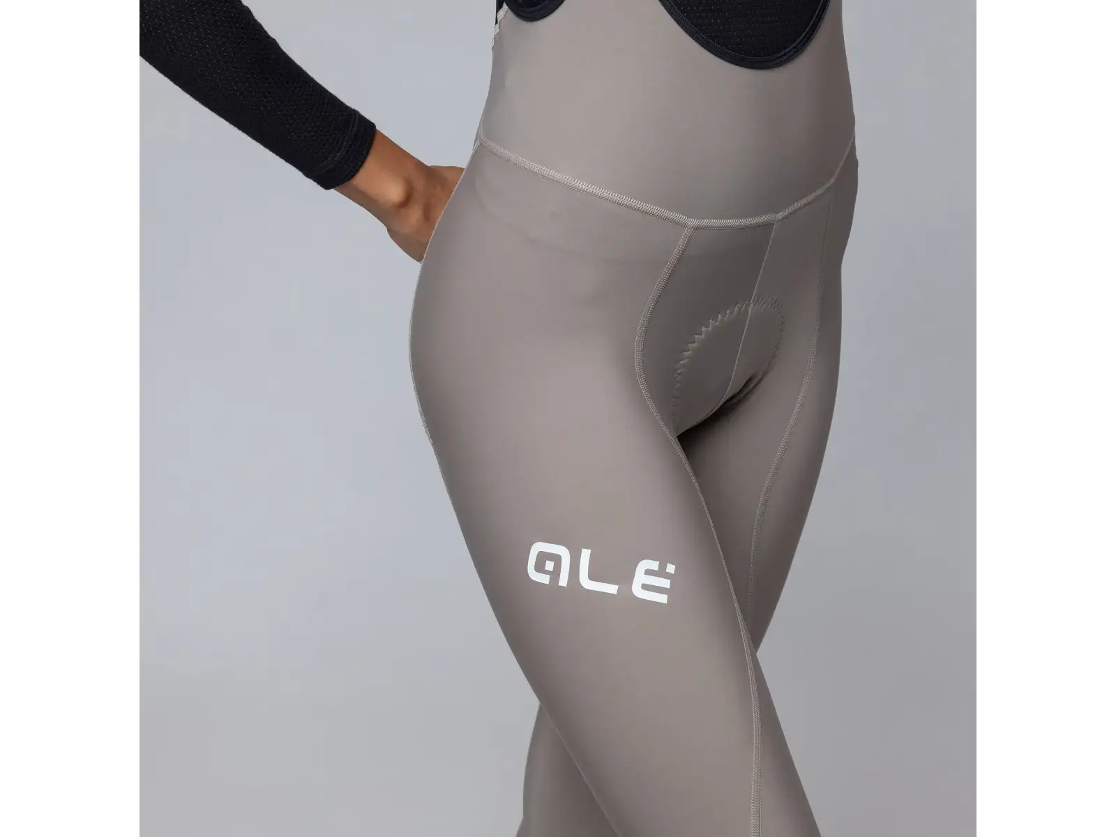 Alé Pragma Winter damskie zimowe spodnie rowerowe Rope Grey
