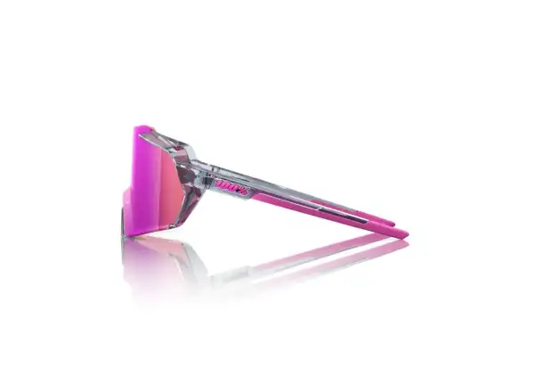 100% Korbin okulary Polished Translucent Grey/Purple Multilayer Mirror