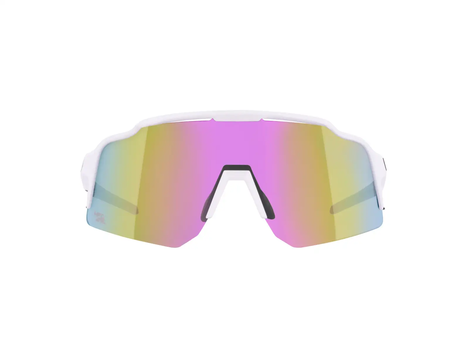 Force Strive okulary białe/fioletowo-żółte lustrzane szkło