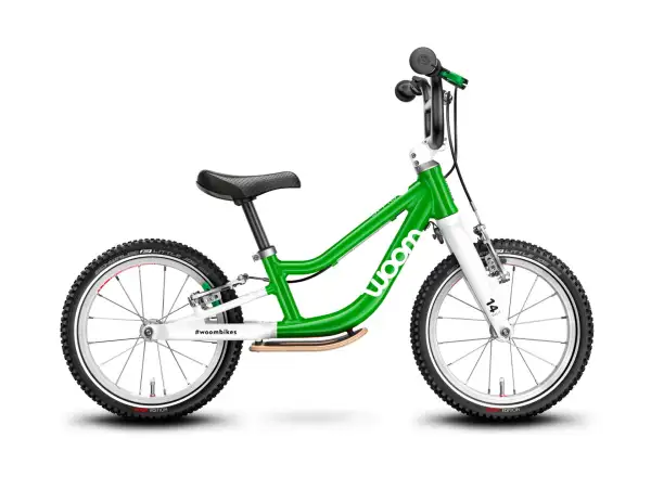 Woom 1 Plus dziecięcy rowerek biegowy 14" Green