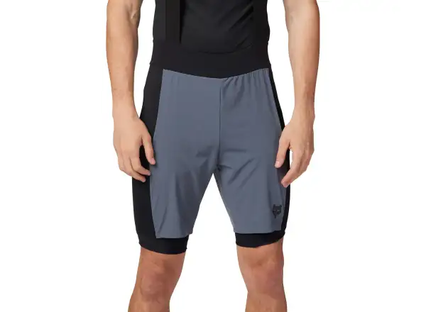 Fox Flexair Ascent męskie spodenki na szelkach Graphite