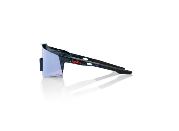 100% Speedcraft SL okulary Black Holographic/HiPER Blue Multilayer Mirror
