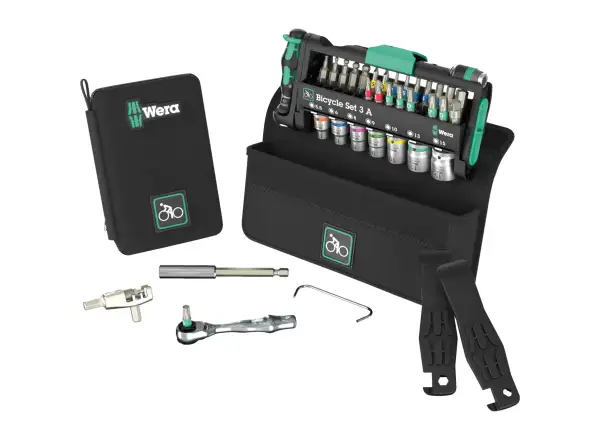 Wera Bicycle Set 3A rowerowy zestaw serwisowy z nitownicą do łańcucha 38 części