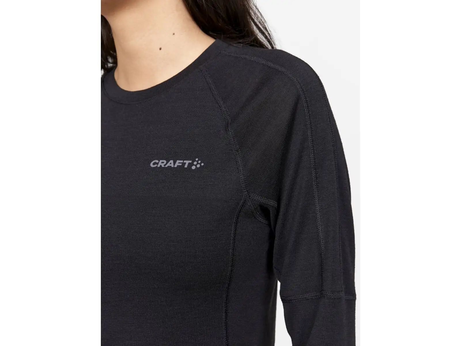 Craft ADV Wool Merino damska koszulka dlugi rekaw czarna
