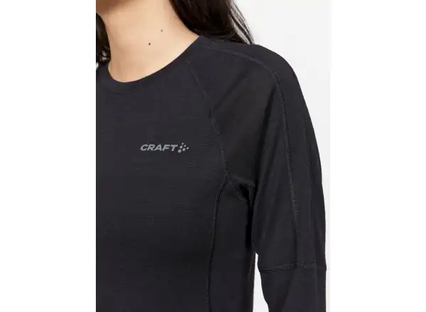 Craft ADV Wool Merino damska koszulka dlugi rekaw czarna
